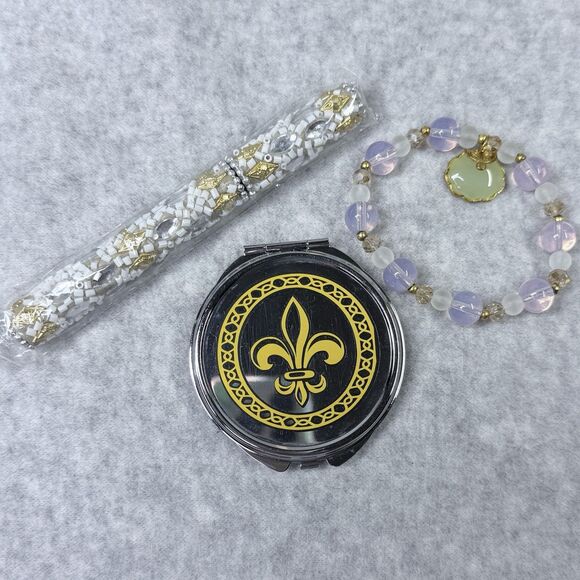 Christmas Stocking Stuffers Girls Tweens 3 Pc Gift Set Mirror Pen Bracelet - Picture 2 of 15